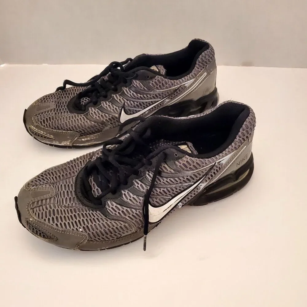Men's Size 8- Nike Air Max Torch 4 Cool Grey Athletic Sneakers, Black